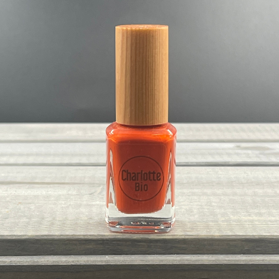 Vernis à ongles vegan et green - Rust Orange - Charlotte Bio