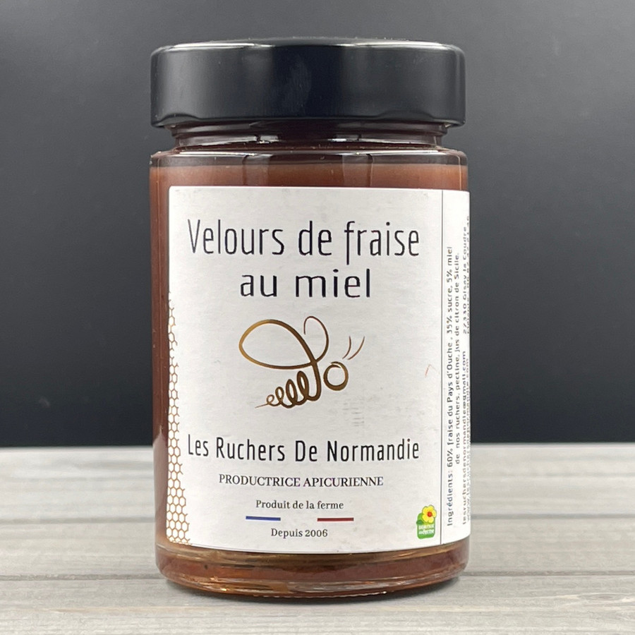 Velours de fraise au miel- Ruchers de Normandie