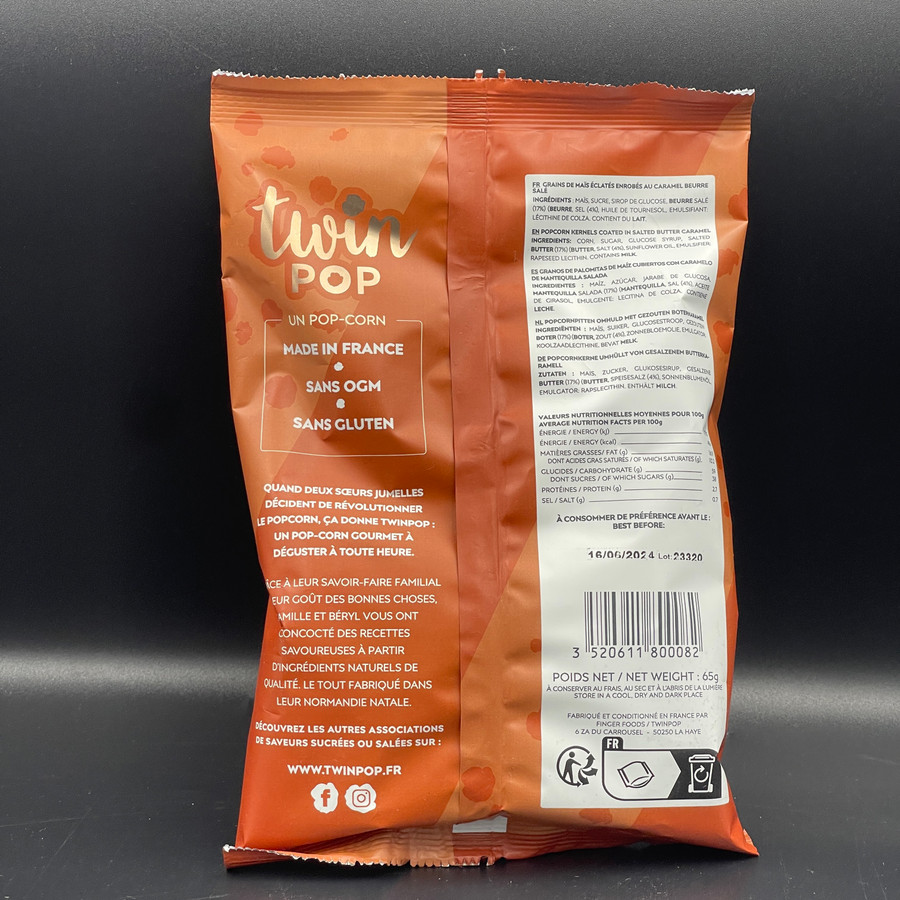 Popcorn Caramel Beurre salé - Twinpop 1