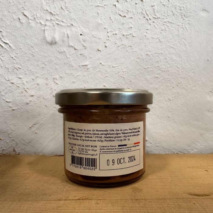 Terrine de Cochon de Normandie et Neufchâtel AOP - La Falaise qui rougit 1