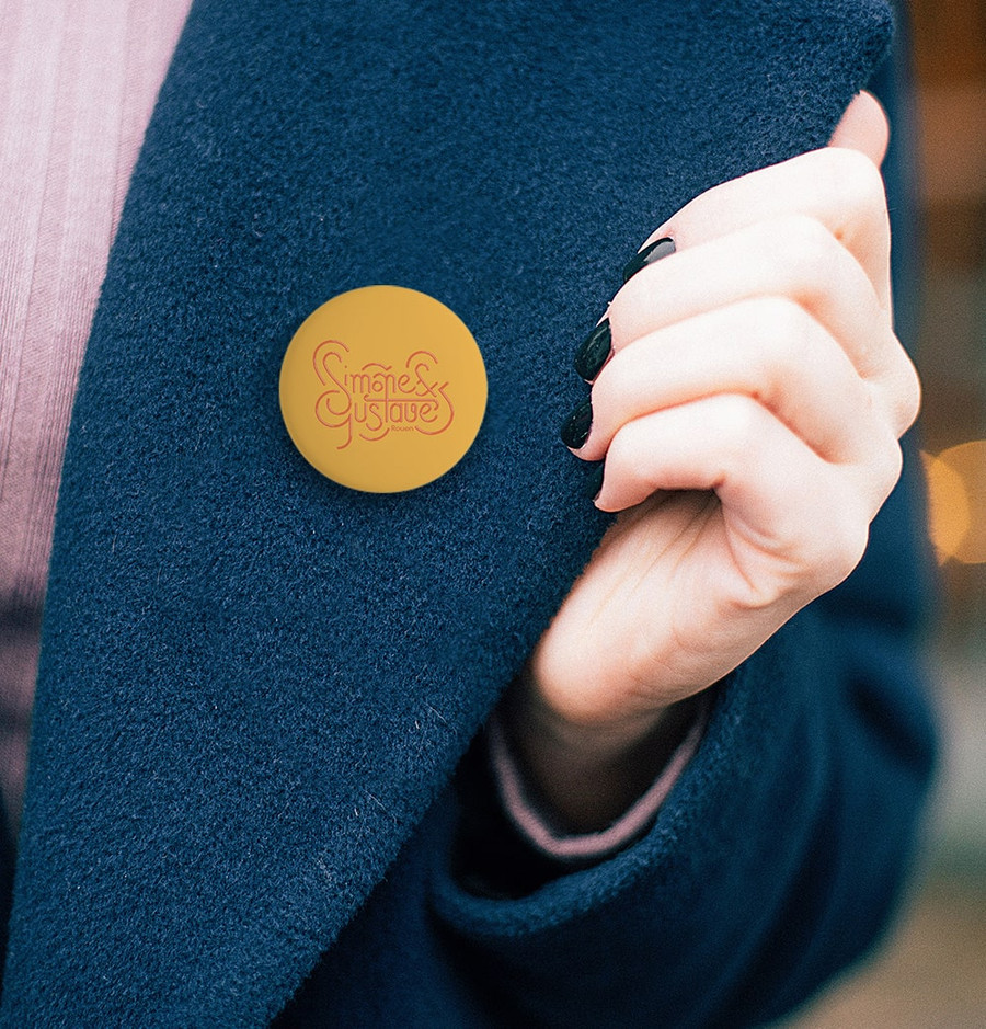 Badge Simone & Gustave 4 coloris 2