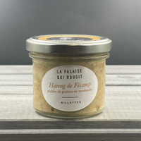 Rillettes de hareng fumé de Fécamp, pickles de graines de moutarde - La falaise qui rougit
