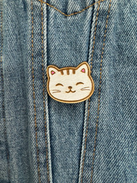 Pin's tout mim's - Chat - Bois concept