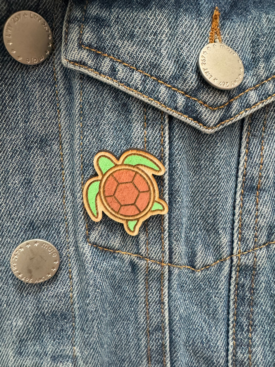 Pin's tout mim's - Tortue- Bois concept