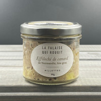 Effiloché de canard de Normandie, foie gras - La falaise qui rougit