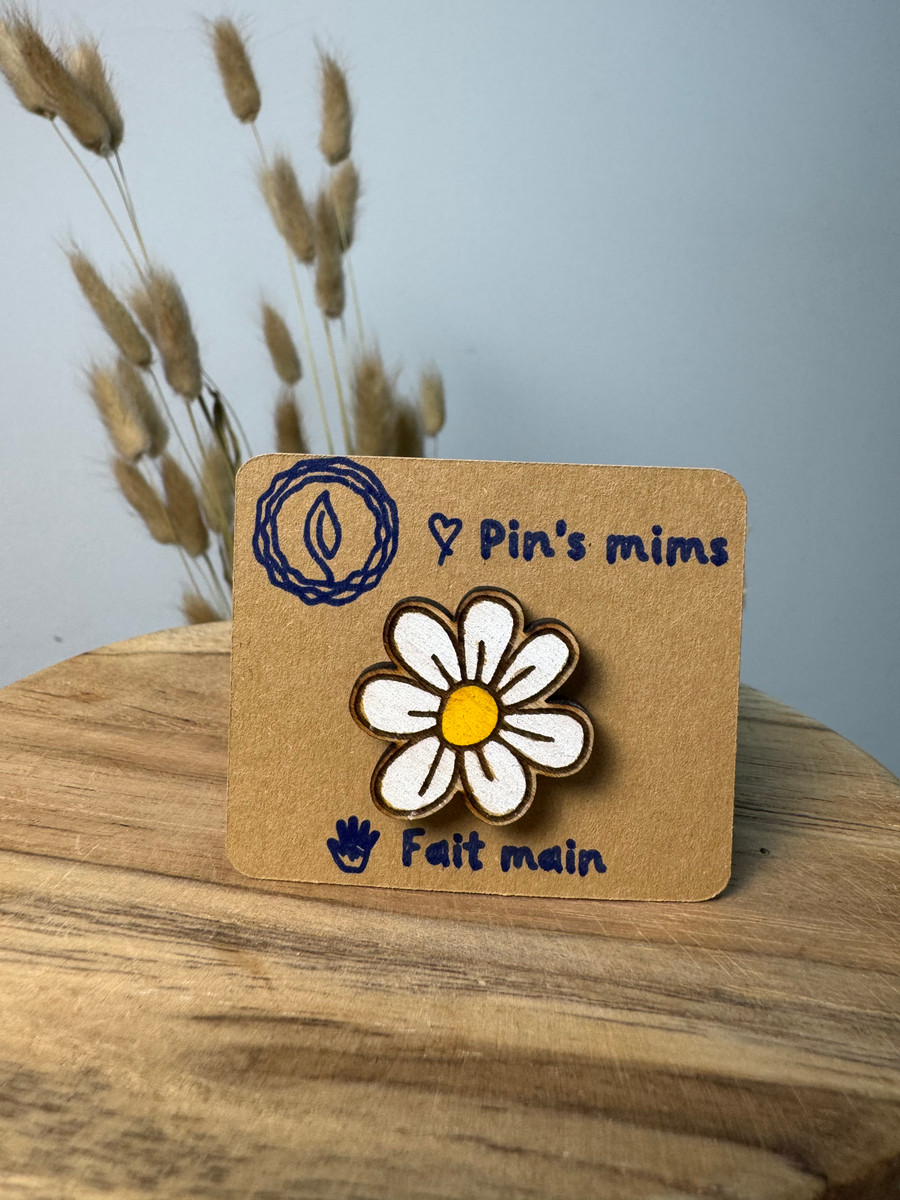 Pin's tout mim's - Marguerite - Bois concept 2