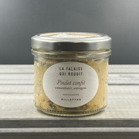 Rillettes de poulet confit, camembert, estragon - La falaise qui rougit