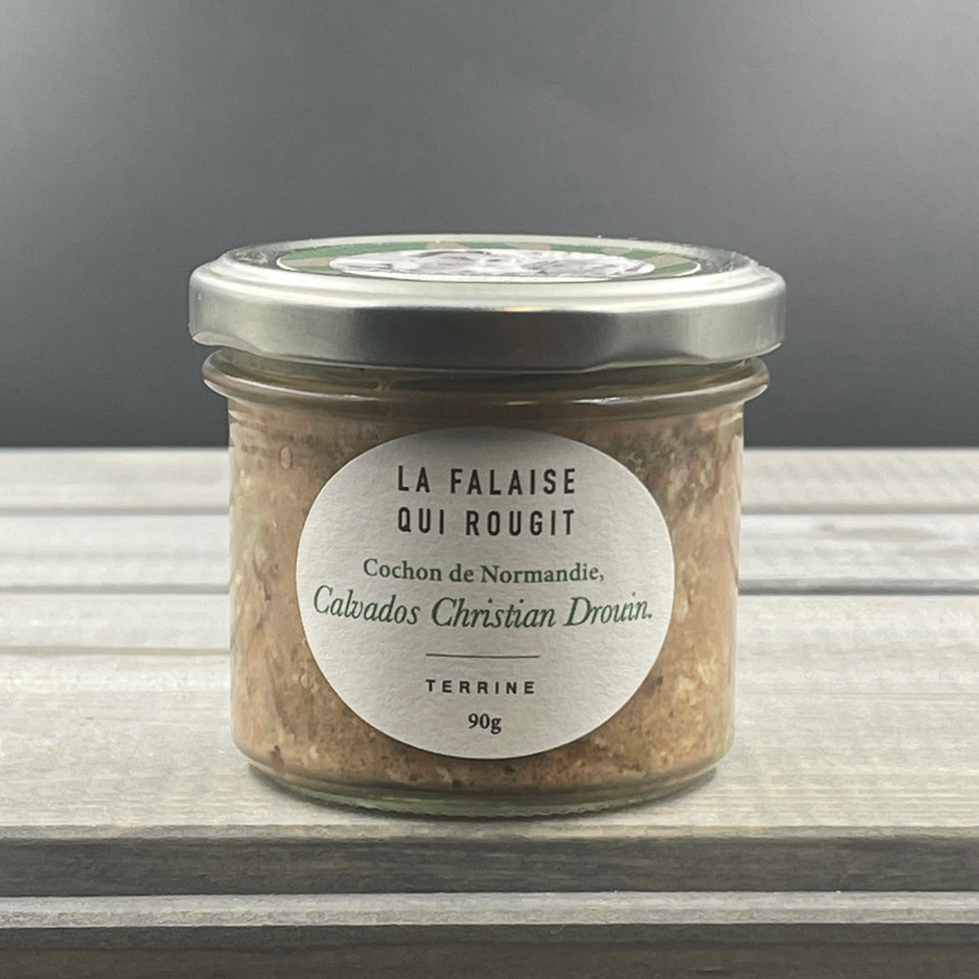 Terrine de Cochon de Normandie et Calvados Christian Drouin - La falaise qui rougit