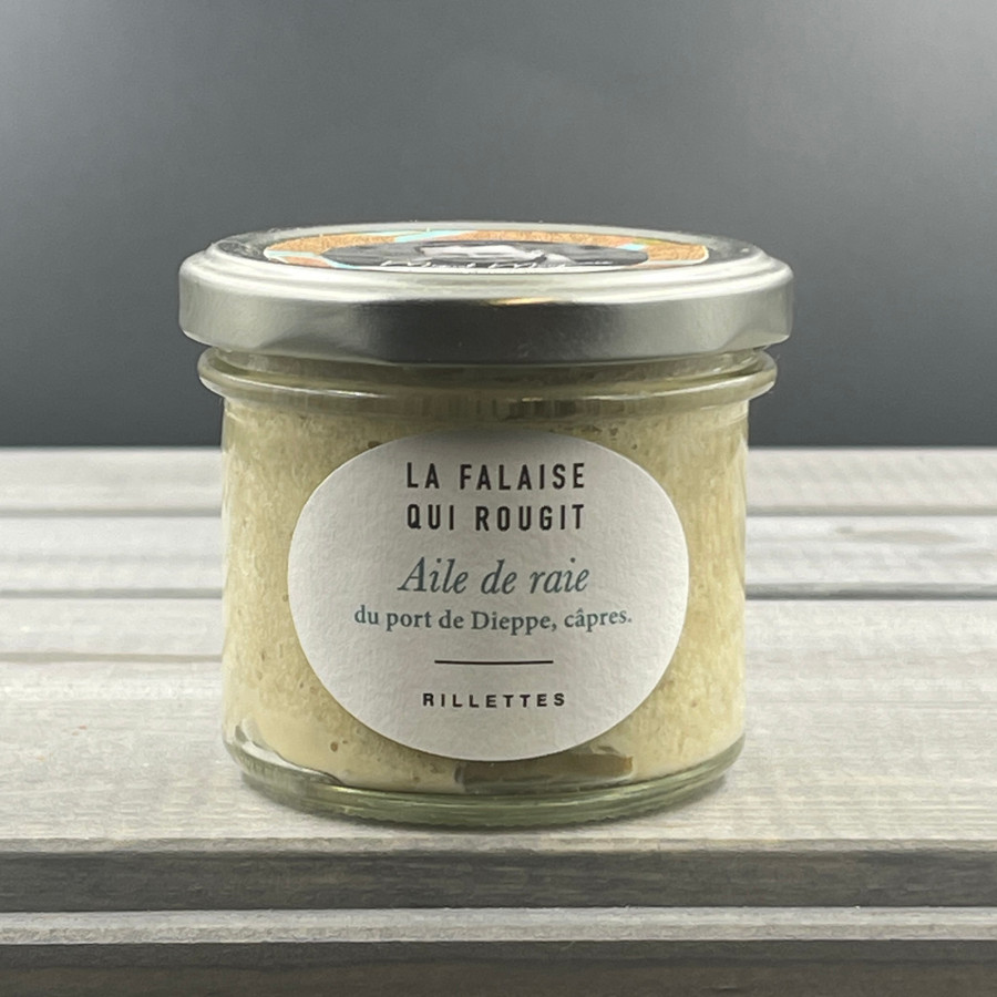 Rillettes d'aile de raie du port de Dieppe, câpres - La falaise qui rougit