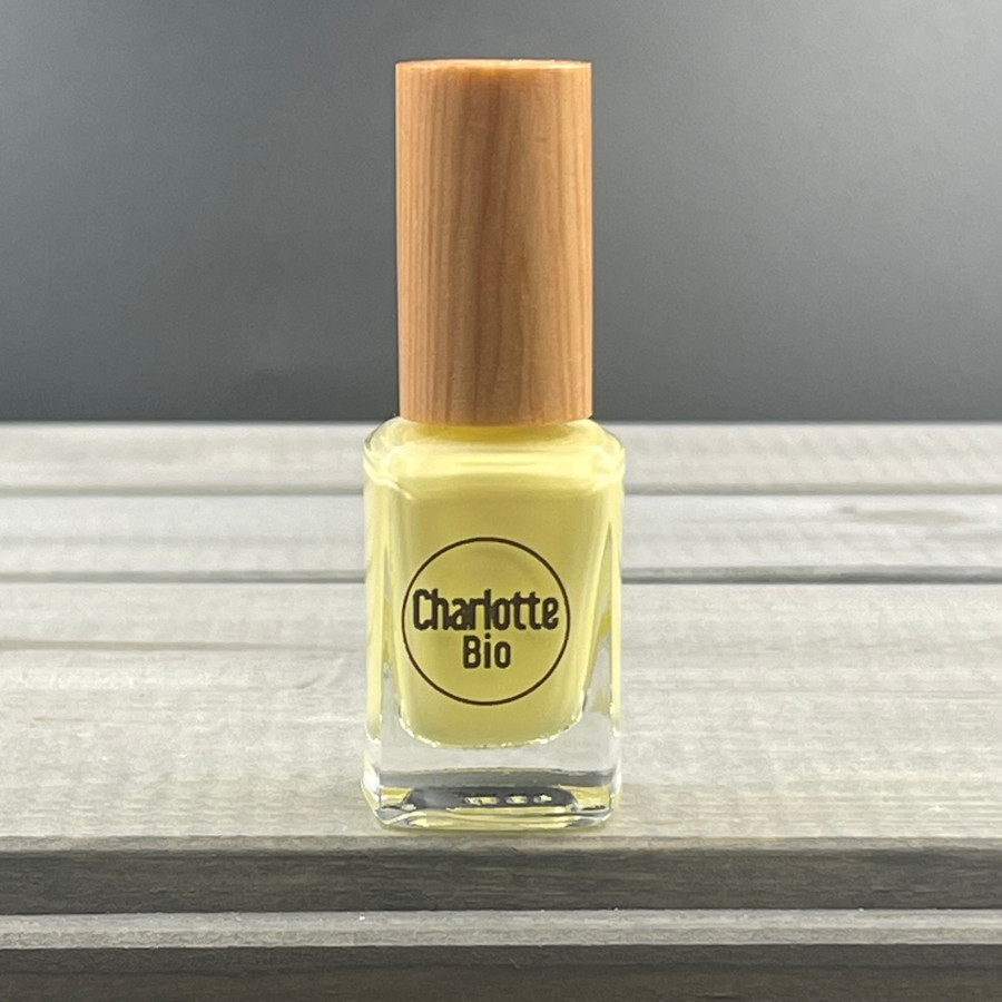 Vernis à ongles vegan et green - Jaune Pastel - Charlotte Bio
