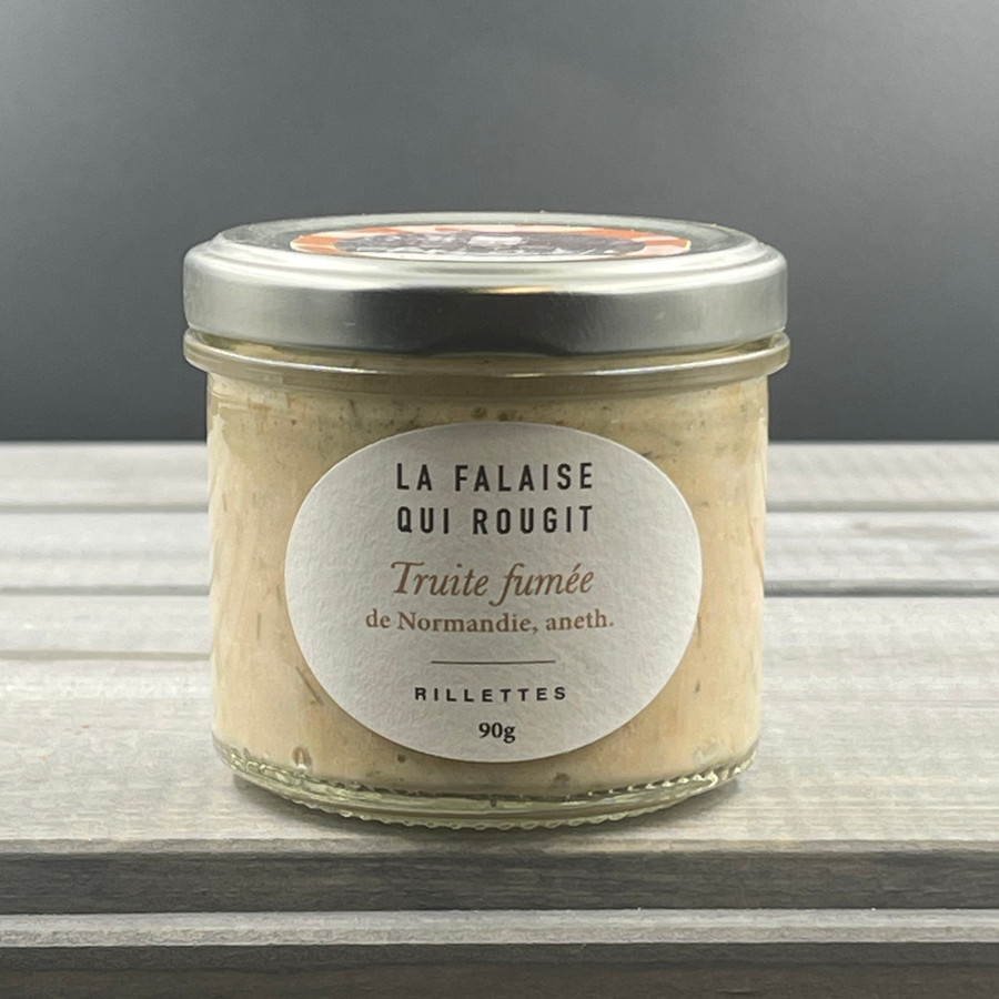 Rillettes de truite fumée de Normandie, aneth - La falaise qui rougit